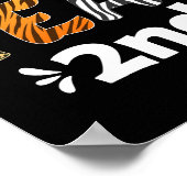 Poster Wild About Enseignement 2e année Funny Enseignant  (Coin)