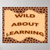 Poster Wild About Learning (Devant)