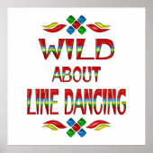 Poster Wild About Line Dancing (Devant)