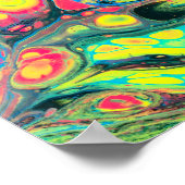 Poster Wild Acrylic Fluide Art Abstract (Coin)