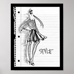 Poster Wild Apple   Style Icon - Modern Sketch