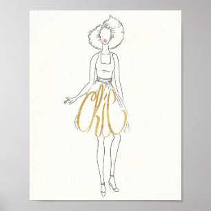 Poster Wild Apple Style Sayings - Chic Dress