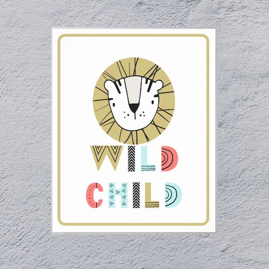 Poster Wild Child Scandia Lion  