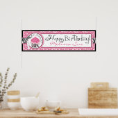 Poster Wild Cupcake CP Bannière d'anniversaire (Cuisine)