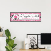 Poster Wild Cupcake CP Bannière d'anniversaire (Bureau à domicile)