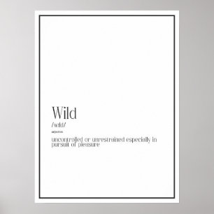 Poster Wild Definition