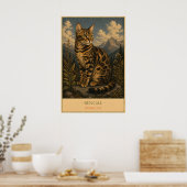 Poster Wild Elegance: Bengal Cat (Cuisine)