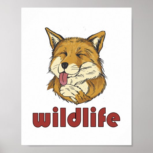 Poster Wild Life Renard rouge - Swete Fox (Devant)