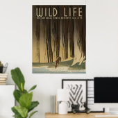 Poster Wild Life Vintage WPA (Bureau à domicile)