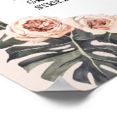 Poster Wild One Empreinte de léopard Girl's Birthday Phot (Coin)