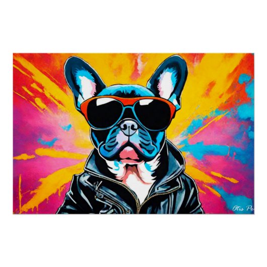 POSTER WILD ONE-FRANÇAIS BULLDOG 5 (Devant)