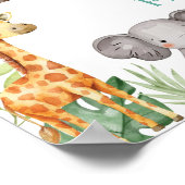 Poster Wild One Safari 1er Anniversaire Jalon (Coin)