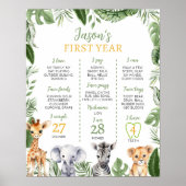 Poster Wild One Safari 1er Anniversaire Jalon (Devant)