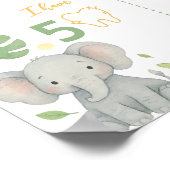 Poster Wild One Safari 1st Birthday Milestone Sign (Coin)