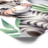 Poster Wild One Safari Animaux Garçon 1er anniversaire Bi (Coin)