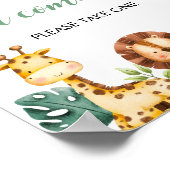 Poster Wild ONE Safari Animaux Merci pour le prochain Sig (Coin)