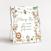 Wild One Safari Mom Osa Bar Baby shower