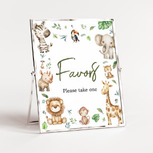 Poster Wild One Safari Privilégie Le Baby shower