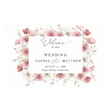 Wild Pink Flowers Wedding 