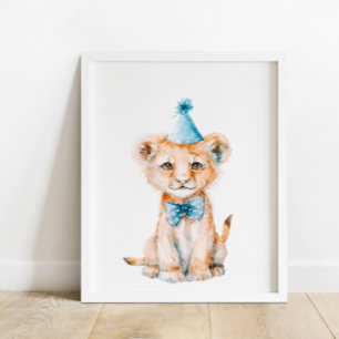 Poster Wild Safari Party Lion Animaux