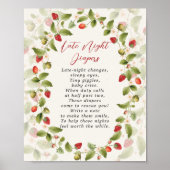 POSTER WILD STRAWBERRY SWEET BABY SHOWER (Devant)