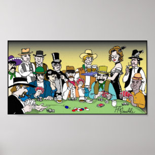 Poster Wild West Poker Game