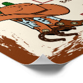 Poster Wild West Rustic Cowboy Parti occidental (Coin)