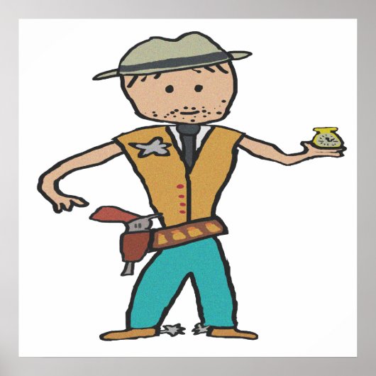 Poster Wild West Sheriff (Devant)