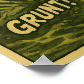 Poster Wild Zebra Escape - Jungle Danger Retro Comic (Coin)