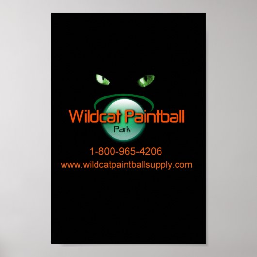 Poster Wildcat Painball (Devant)