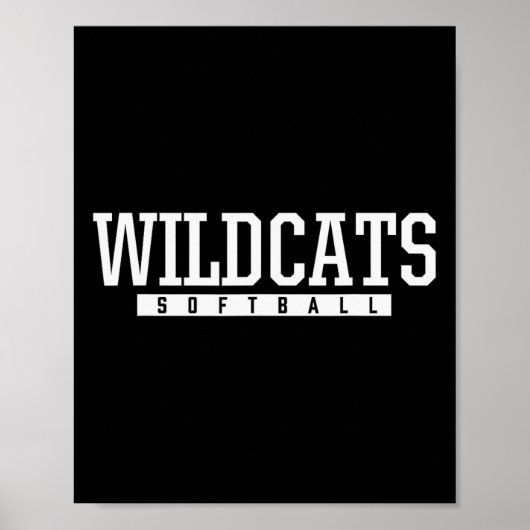 Poster Wildcats du comté de Shelby Softll Hs (Devant)