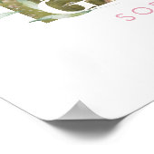 Poster Wildflower Bow Graduation party Photo Welcome (Coin)