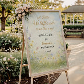 Poster Wildflower Meadow Spring Baby Shower Welcome