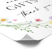 Poster Wildflower Meadow Wedding Cards & Gifts Sign (Coin)