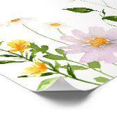 Poster Wildflowers Elegant Calligraphy Wedding Welcome (Coin)