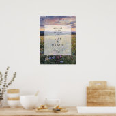 Poster Wildflowers Floral Meadow Wedding Welcome Sign (Cuisine)