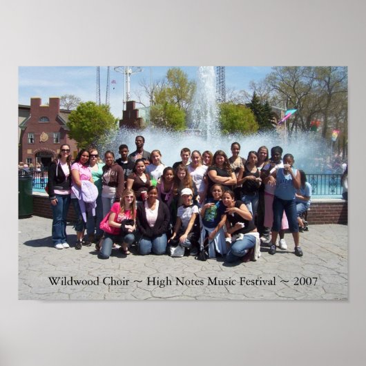 Poster Wildwood Choir ~ High Notes Music Festival ~ 2007 (Devant)