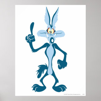Poster Wile E. Coyote Blue Aha!