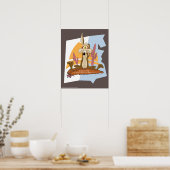 Poster Wile E. Coyote (Carnivore Sérieusement) (Cuisine)