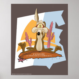 Poster Wile E. Coyote (Carnivore Sérieusement)