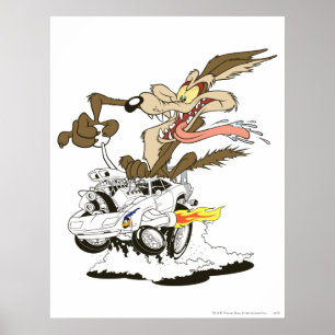 Poster WILE E. COYOTE™ Conducteur Fou