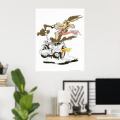 Poster WILE E. COYOTE™ Conducteur Fou (Bureau à domicile)
