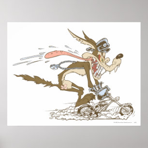 Poster Wile E. Coyote Cycle Racer