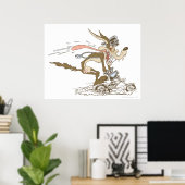 Poster Wile E. Coyote Cycle Racer (Bureau à domicile)