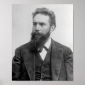 Poster Wilhelm Rontgen Portrait (Devant)