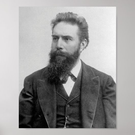 Poster Wilhelm Rontgen Portrait (Devant)