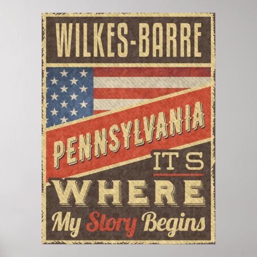 Poster Wilkes-Barre Pennsylvania (Devant)
