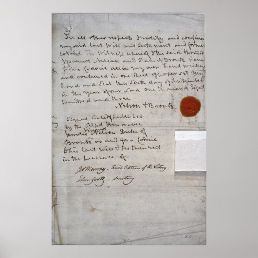 Poster Will de l'amiral Lord Nelson (Devant)