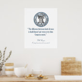 Poster Will Rogers Citation (Décès et impôts) (Cuisine)