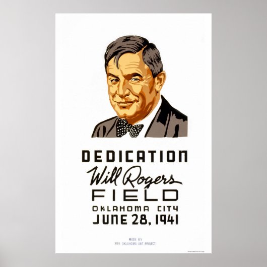 Poster Will Rogers Field 1941 WPA (Devant)